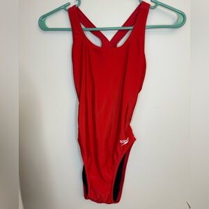 Speedo Red One Piece Racerback Swimsuit Pro LT 28 women’s XS